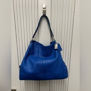 Coach Leather Hobo Bag in Cobalt
